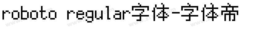 roboto regular字体字体转换